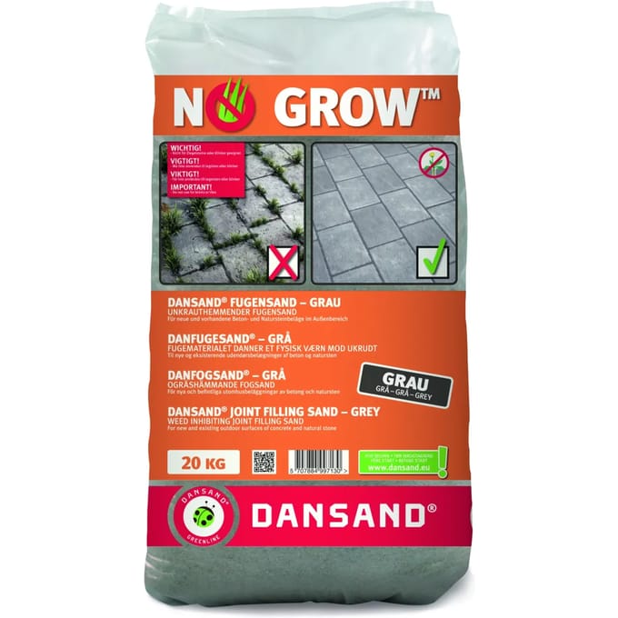 Dansand Onkruidwerend Zand Grey 20kgVoegbreedte 1-5mm