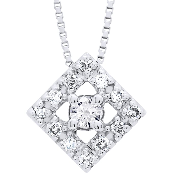 Ketting diamant diamanten 0.015 Cts White Gold