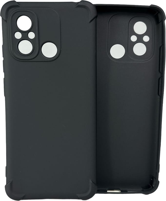 Shockproof Soft TPU hoesje Silicone Case Geschikt voor: Xiaomi Redmi 12C - Zwart