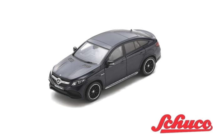 Modèle réduit Schuco du GLE 63 Coupé Bleu Cabansite 1/43 Mercedes-Benz (2016) (X253) gray