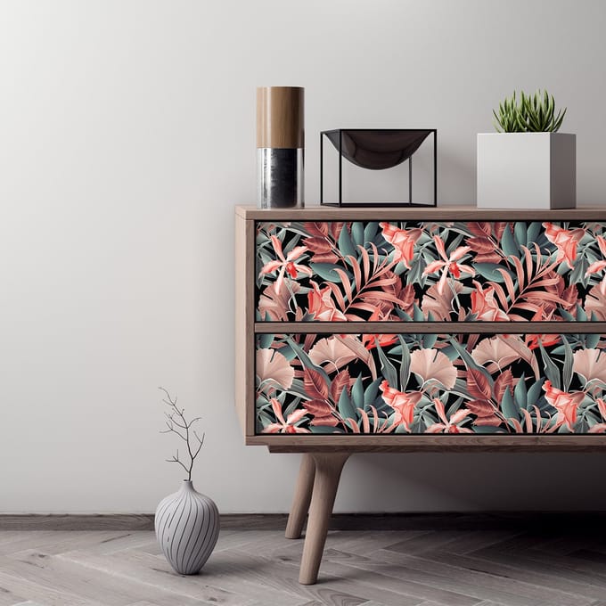 Tropische Sagana meubelsticker, 60 x 90 cm