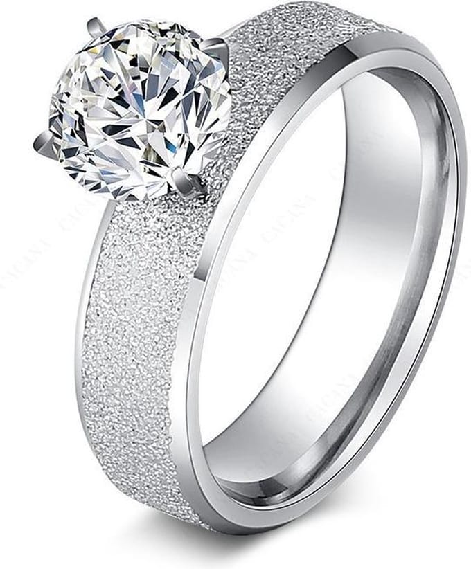 Montebello Ring Zalma - 316L Staal - Verloven - maat 64-20.4mm