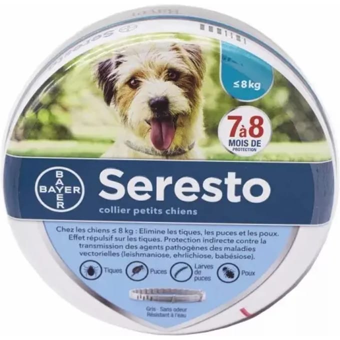 Halsband voor honden tot 8 kg Seresto