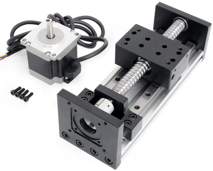 Lineaire Gidsrail met Balschroef en Stappenmotor voor CNC Machines