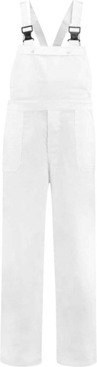 Top Rock Tuinoverall volw TB6535-009 poly/katoen - Wit - 54