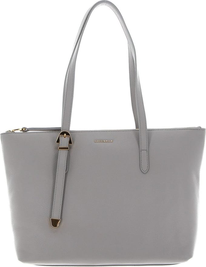 COCCINELLE Leren Schoudertas Coccinelle Gleen Handbag Stone Grijs