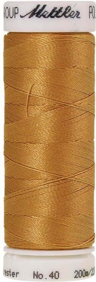 AMANN POLYSHEEN NAAI-BORDUURGAREN, COL-0842 GOUD-GEEL, 200M, PER STUK.