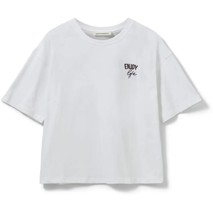 T-shirt met opdruk geniet van het leven voor dames Sofie Schnoor Vera