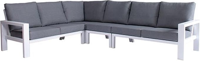 Buitengewoon Boet Benton Hoek Loungebank - Wit