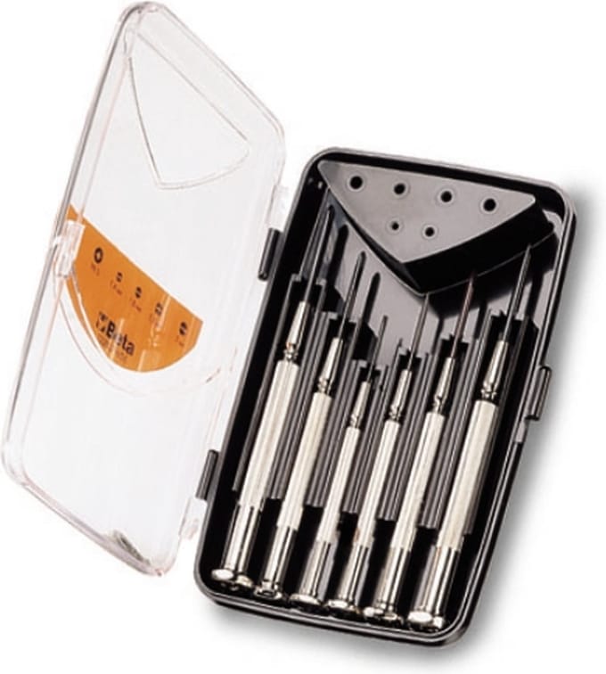 6-delig set micro schroevendraaiers van serie 1229LP en 1229PH 1229LPH/A6