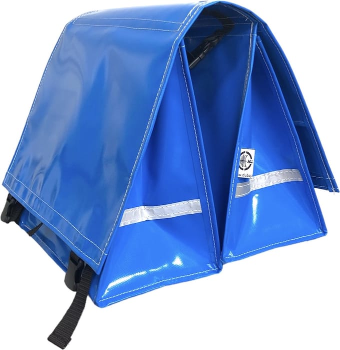 Du Baj large LUXE - Dubbele Fietstas - 45 l - Crete Blue