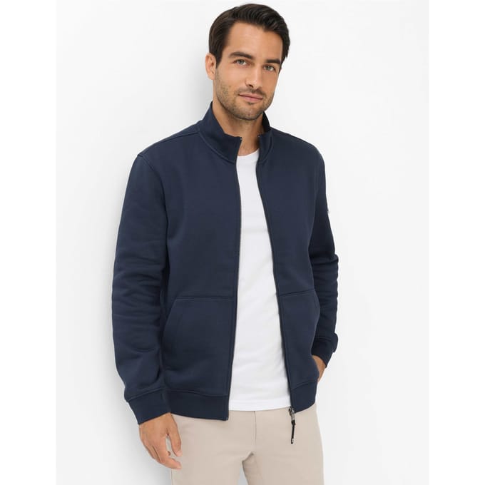 Brax Heren Sweatvest  Style SCOTT night blue, donkerblauw, maat S