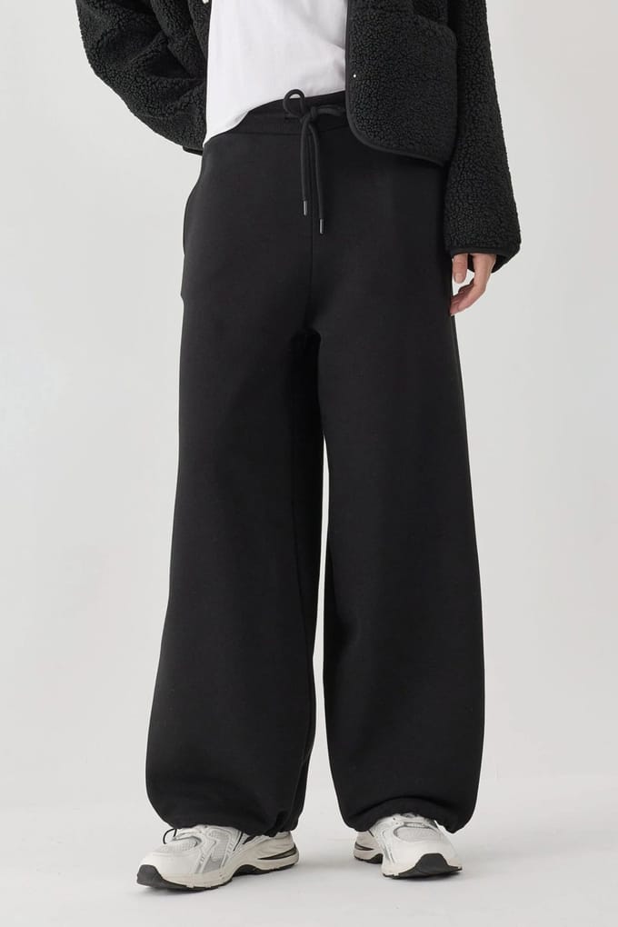 Barrel Fit Basis Verhoogde Sweatpants