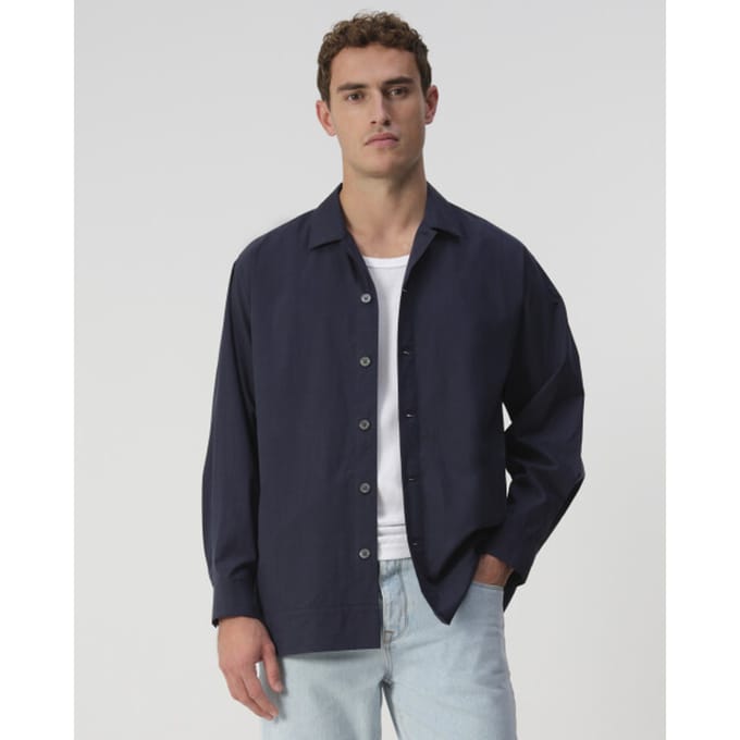 J.C. Rags Casual overhemd donker