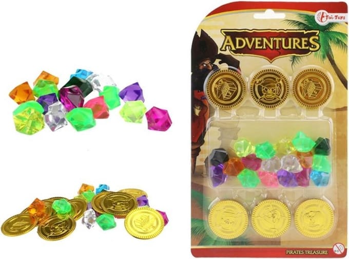 Toi-Toys Pirate Coins and Diamonds