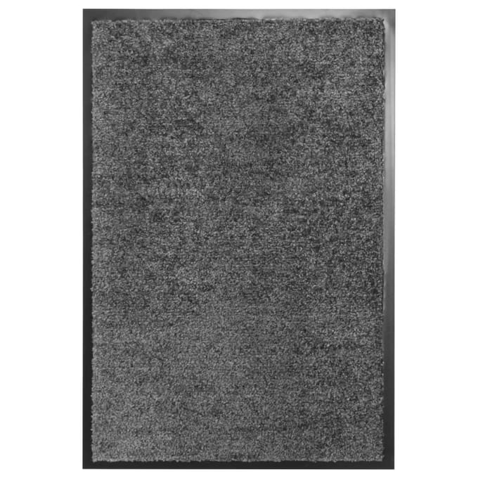 vidaXL - Deurmat - wasbaar - 40x60 - cm - antraciet