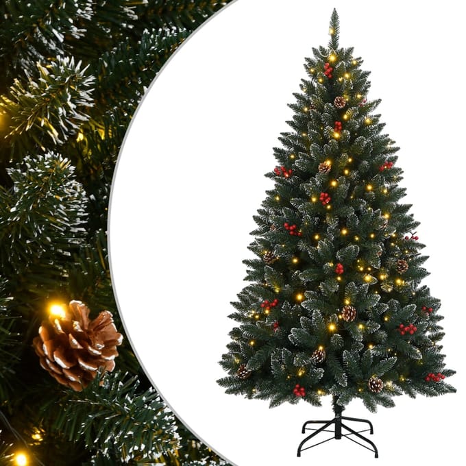 vidaXL - Kunstkerstboom - met - 300 - LED's - 180 - cm