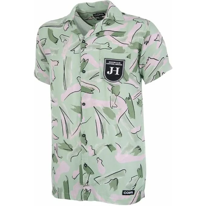 COPA - Hopper Camp Collar Shirt - Heren - Groen - M