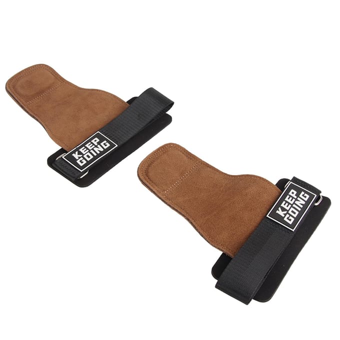 2 Stuks Pull-up Handgrepen 3 Lagen Verdikt Leer Antislip Horizontale Bar Gymnastiek Handpalm black