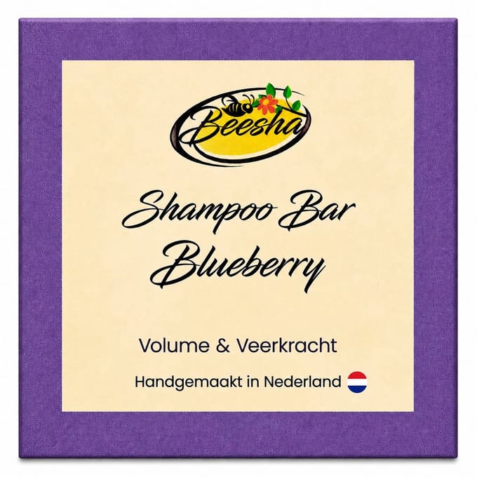 Beesha - Shampoo Bar Blueberry - Vegan - Sulfaatvrij - Parabeenvrij - CG Proof