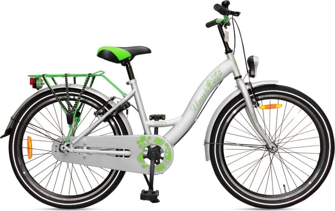 Kinderfiets Uniek 1S 24'' Grijs/Groen