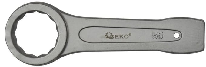 GEKO Ring Slogging Steeksleutel - 55mm - Voor Zwaar Werk - Chroom-Vanadium Staal