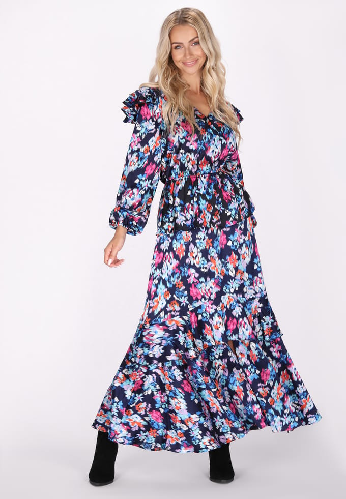 IZIA Rock Dames Blauw Veelkleurig