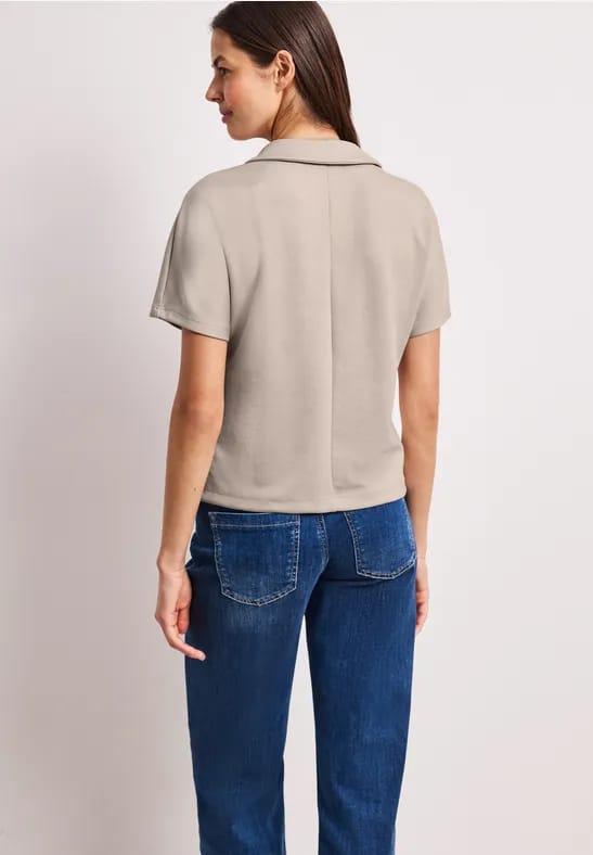 Poloshirt met korte mouwen en glitter
