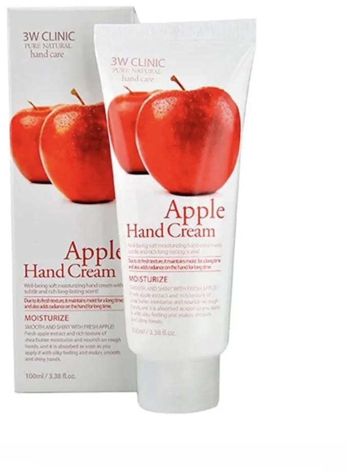 3w Clinic Crème Mains Hydratante Pomme 100ml 100ml X 2