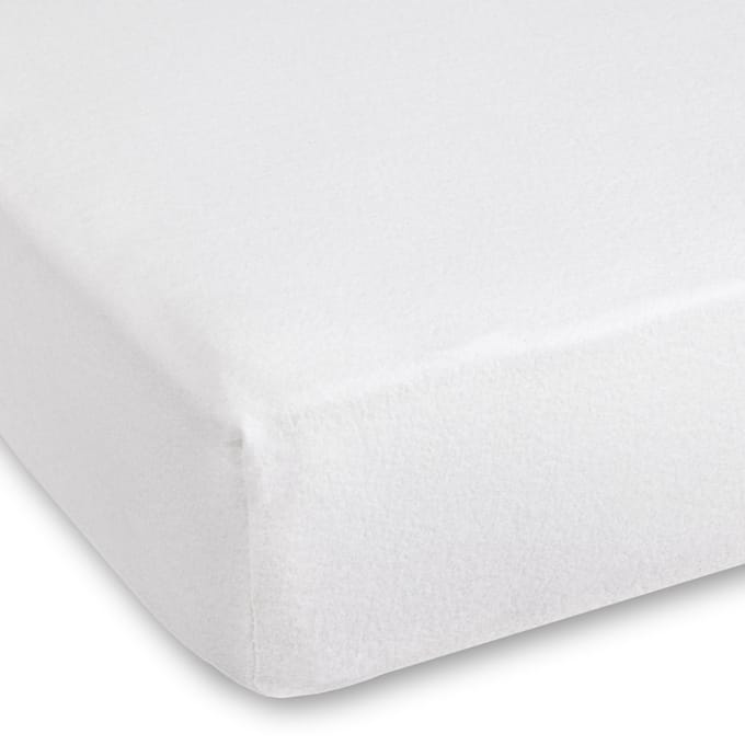 Good Morning molton effen kleur - 2 persoons 140x200 cm - Wit - Molton