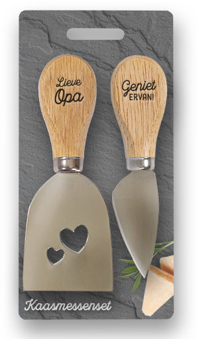 Kaasmesjes speciaal voor opa set van 2 stuks