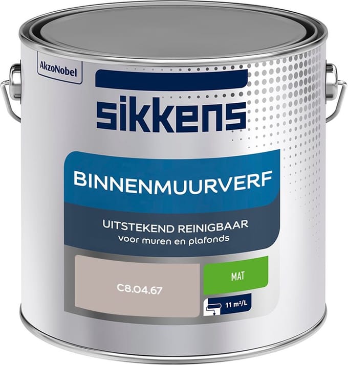 Sikkens - Binnenmuurverf Mat - C8.04.67 - Mengverf - 2,5 L