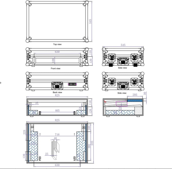 Flightcase 1U rack - Innox IX-HX-DDJ-FLX10-1U - Zwart