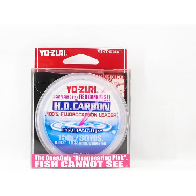 Yo Zuri H.D Koolstof Fluorocarbon Roze 100% 30 yds 15 lb R888-DP (1365)