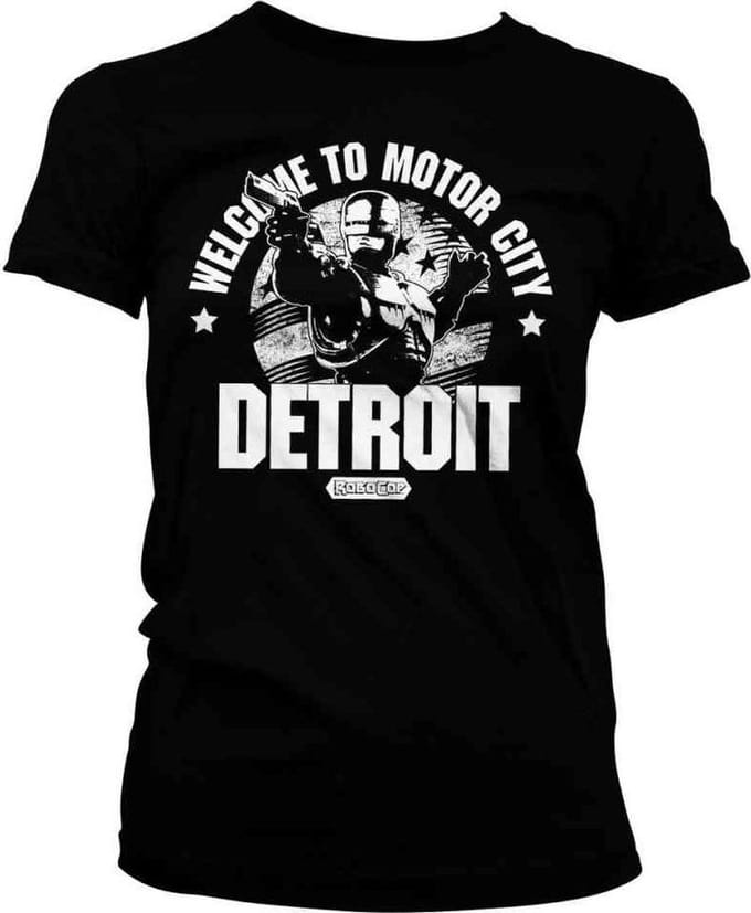 Robocop Dames Tshirt -M- Welcome To Motor City Zwart
