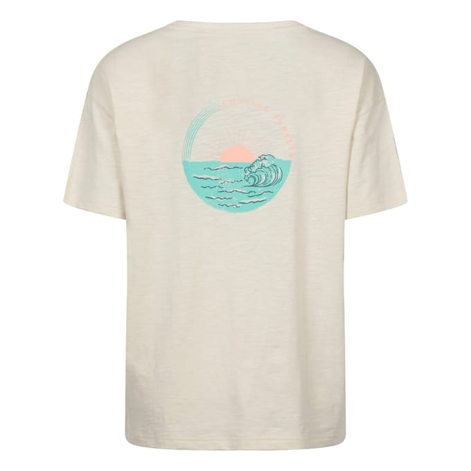 Mountain Warehouse Dames Zeecirkel Relaxed Fit T-shirt (Beige)