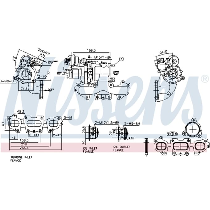 Supercharger, drukvulling NISSENS 93446