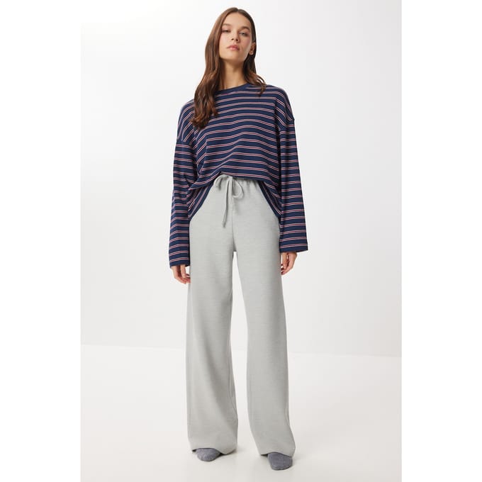 Wijd Zittende Joggingbroek met Touwsluiting