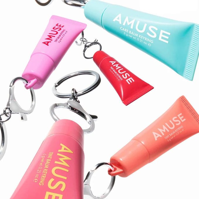 [AMUSE] Care/Tint Balm Keyring (5 Colors) 6g 05 ROSE ME
