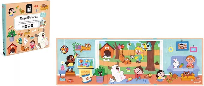Janod - Magneti Stories - Huisdieren – Educatieve magneetset