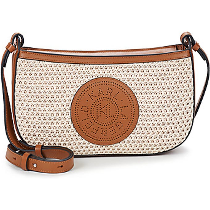 Schoudertas Karl Lagerfeld K/CIRCLE SADDLE CB RAFFIA MESH