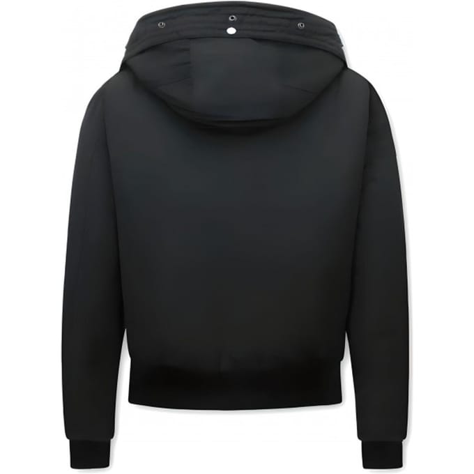 Gewatteerde Jas Dames Kort met Capuchon - 8815 - Zwart