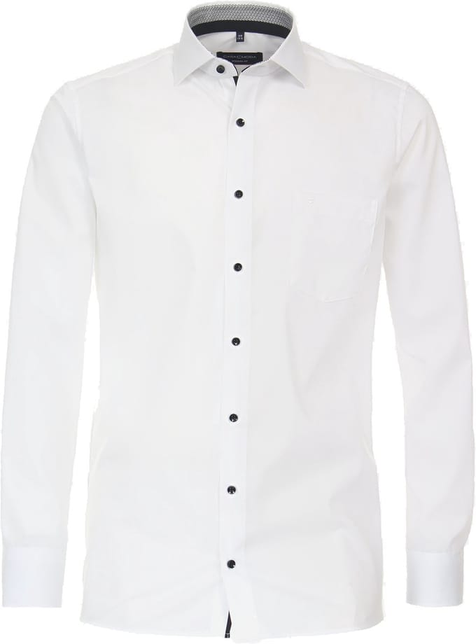 CASA MODA modern fit overhemd - popeline - wit
