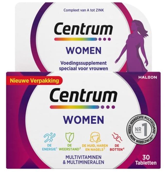Centrum Women Multivitaminen - 2 x 30 tabletten - Voordeelverpakking
