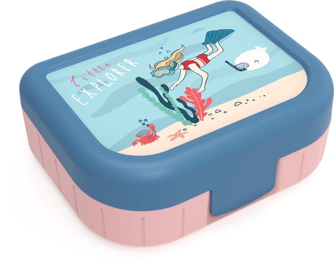 Rotho Memory Kids Lunchbox To Go Kids Explorer 1L Blauw/Roze