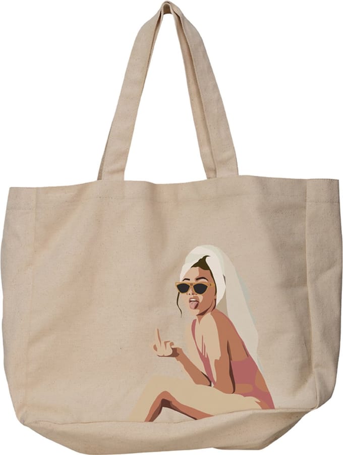 Shopper bio katoen kylie - 48x14x42cm