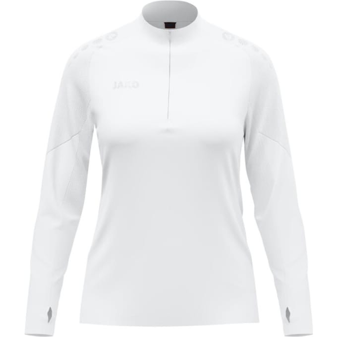 Jako Light Flow Ziptop Dames - Wit | Maat: S