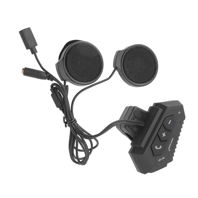Motorfiets Bluetooth Communicatie Headset 2000mah Draadloze Waterdichte Helm Headset voor black