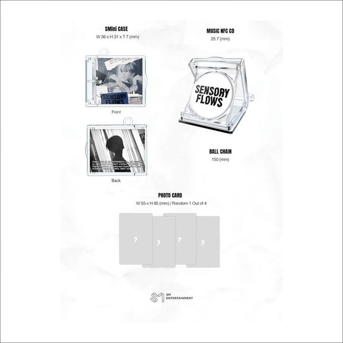 YESUNG 1e Album 'Sensory Flows'(SMini-versie.) gray