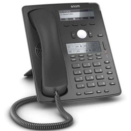 SNOM D745 Vaste VoIP-telefoon Handsfree, Headsetaansluiting Grafisch display Zwart